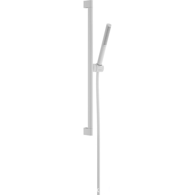 Zestaw prysznicowy 100 1jet EcoSmart+ z drążkiem 65 cm Pulsify S biały mat Hansgrohe (24373700)