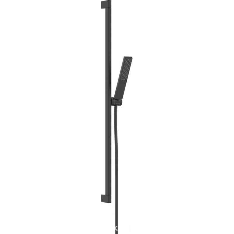 Zestaw prysznicowy 100 1jet EcoSmart+ z drążkiem 90 cm Pulsify E czarny mat Hansgrohe (24381670)