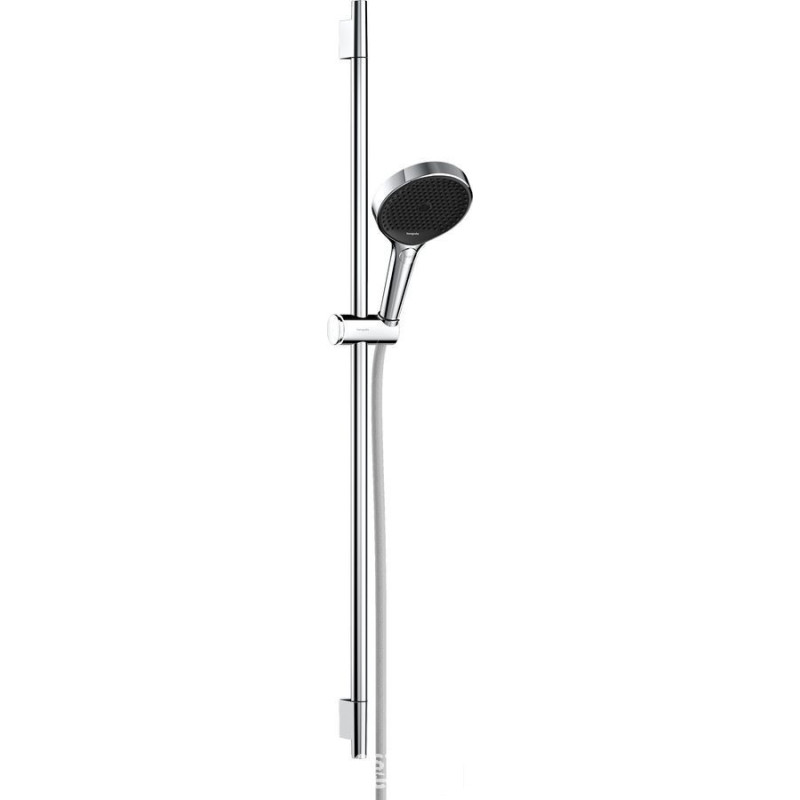 Zestaw prysznicowy 130 3jet EcoSmart z drążkiem S Puro 90 cm PushSlider i tekstylnym wężem Hansgrohe (28744000)