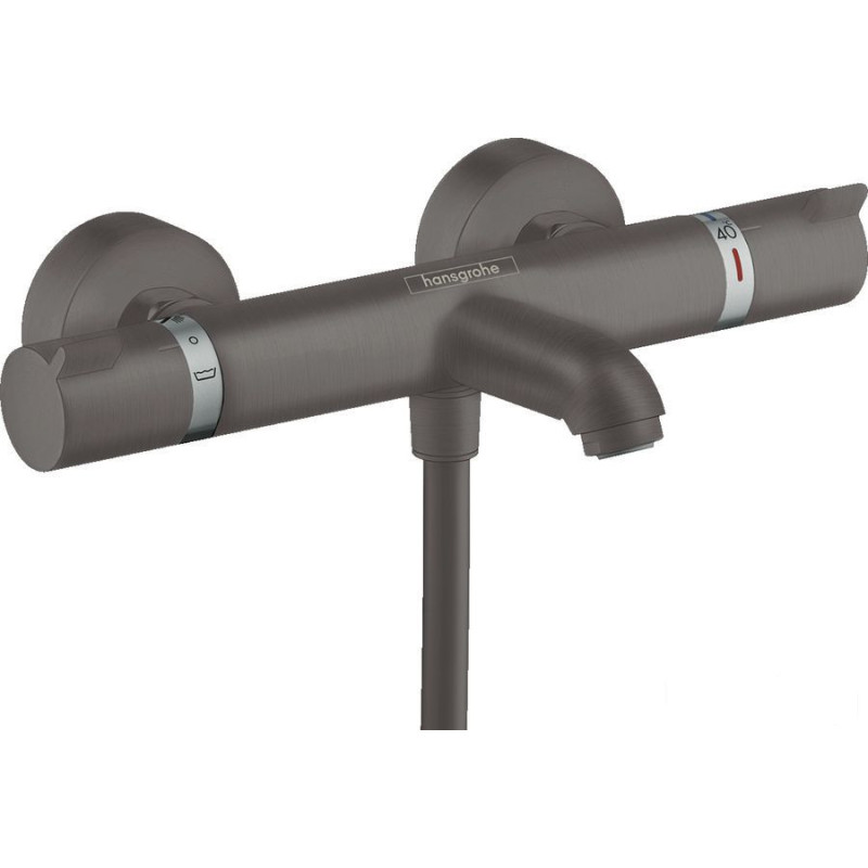 Bateria wannowa termostatyczna Ecostat Comfort czarny chrom szczotkowany Hansgrohe (13114340)