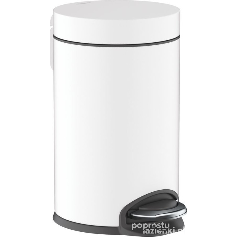 Kosz na śmieci z pedałem AddStoris biały mat Hansgrohe (41775700)