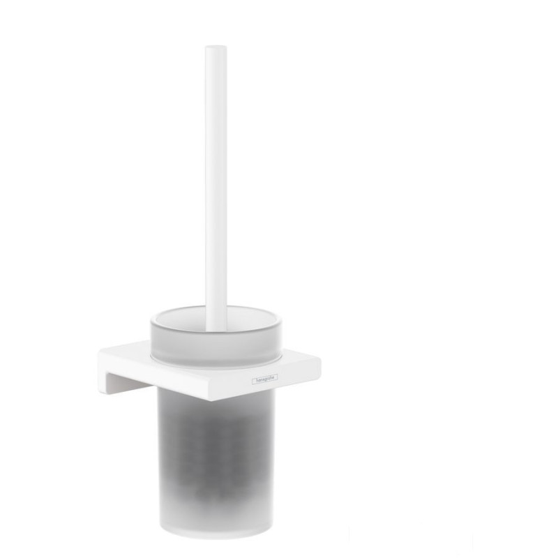 Szczotka do WC z pojemnikiem ścienna AddStoris biały mat Hansgrohe (41752700)