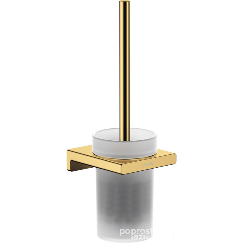 Szczotka do WC z pojemnikiem ścienna AddStoris złoty optyczny polerowany Hansgrohe (41752990)