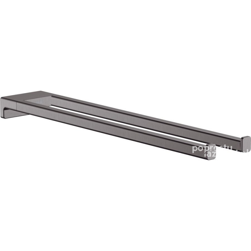 Wieszak szczotkowany AddStoris czarny chrom szczotkowany Hansgrohe (41770340)
