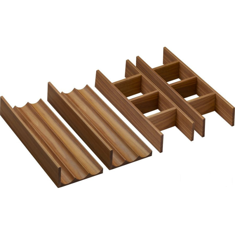 Zestaw organizerów 320 do szafek pod umywalkę 1180/475 i 1180/550 Ciemny Orzech IntraStoris Hansgrohe (54234630)
