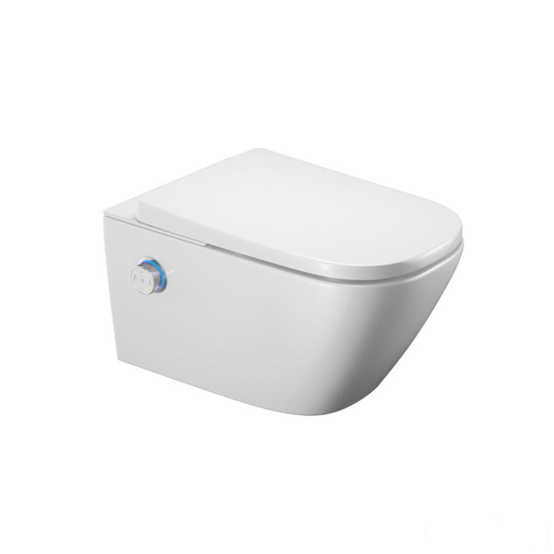 Miska WC z funkcją bidetu Dakota 2.0, S2 pokrętło sterujące chrom Excellent (CEEX.4124.K.S2.WHCR)