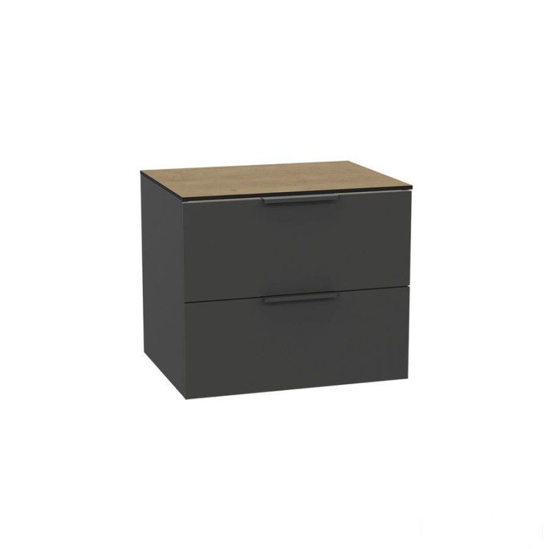 Szafka pod umywalkę 60 Tuto 2.0 szary/dąb Hikora Excellent (MLEX.2172.K.60.02BL.GRGR)