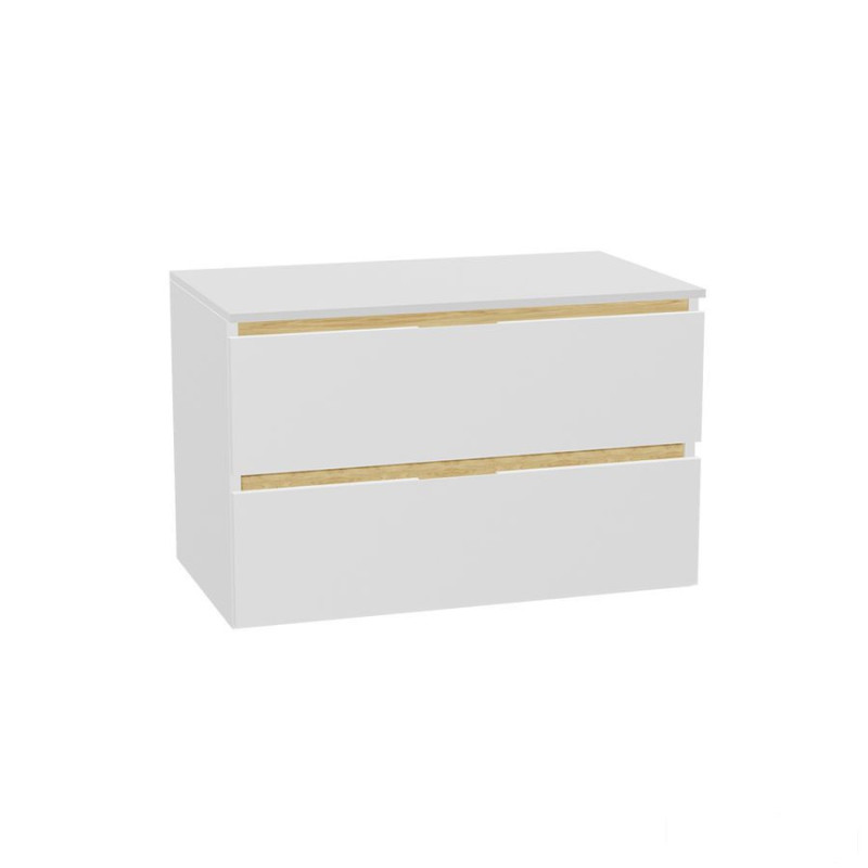 Szafka pod umywalkę 80 Tuto 2.0 biały połysk Excellent (MLEX.2172.K.80.011W.WHWH)