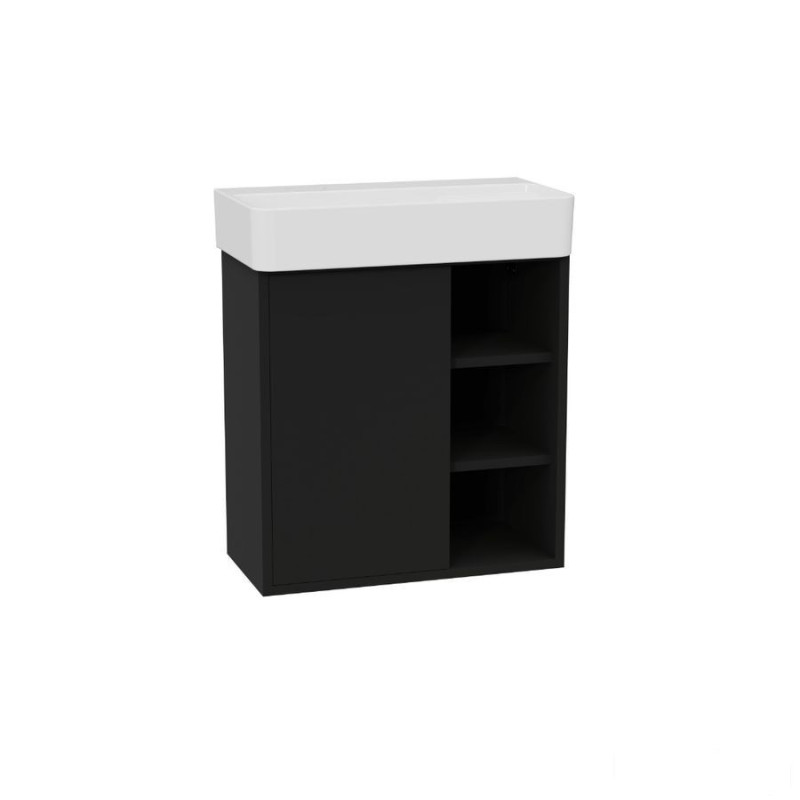 Szafka z umywalką 57 Ness czarny soft Excellent (MLEX.8201.K.3519.600.BLWH)