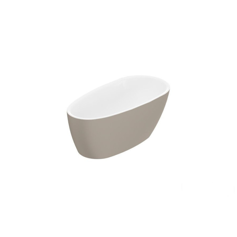 Wanna wolnostojąca 160x75 Olia 2.0 biały połysk/cappuccino mat Excellent (WAEX.OLI2.16WHCAM)