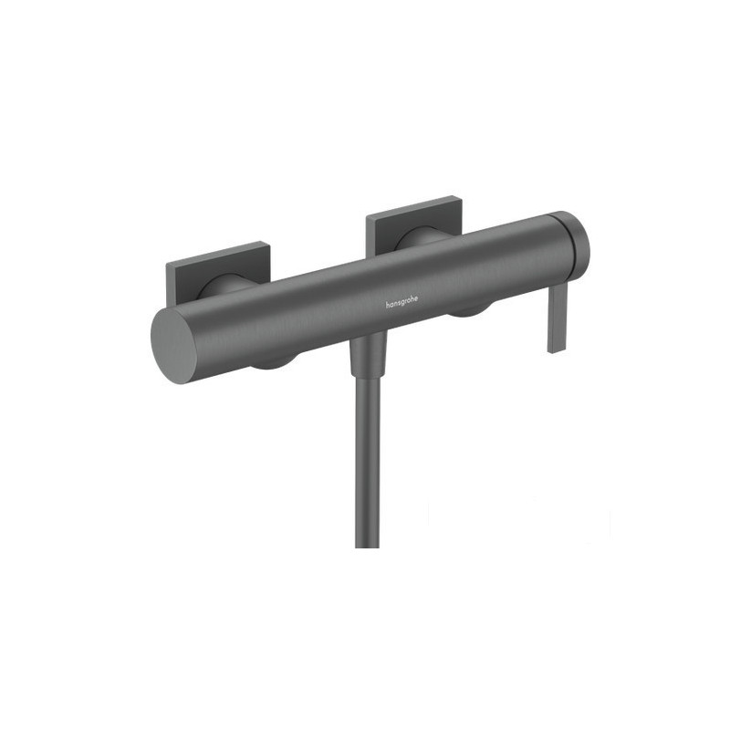 Bateria prysznicowa, natynkowa czarny chrom Szczotkowany Tecturis E Hansgrohe (73620340)