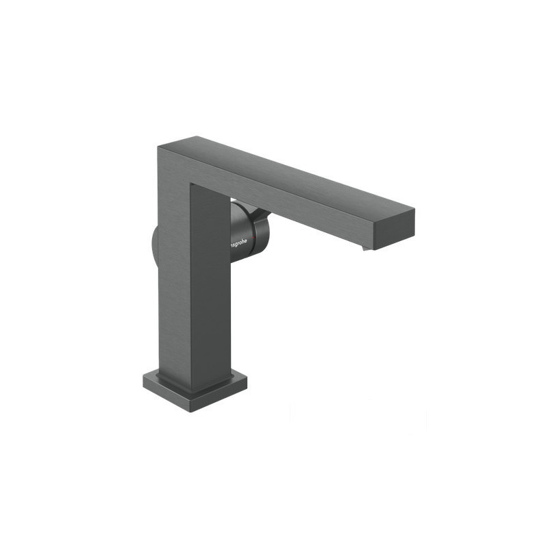 Bateria umywalkowa 110 Fine CoolStart z korkiem Push-Open czarny chrom szczotkowany Tecturis E Hansgrohe (73024340)