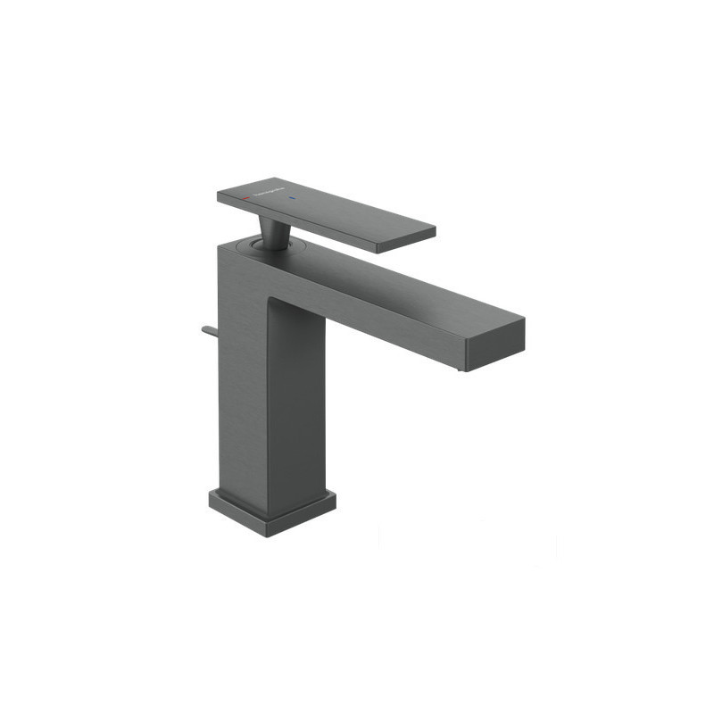 Bateria umywalkowa czarny chrom szczotkowany Tecturis E Hansgrohe (73014340)