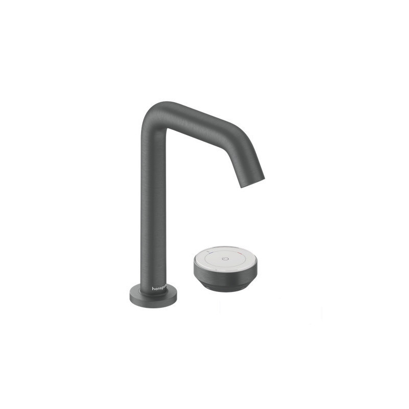 Bateria umywalkowa czarny chrom szczotkowany Tecturis S Hansgrohe (73353340)