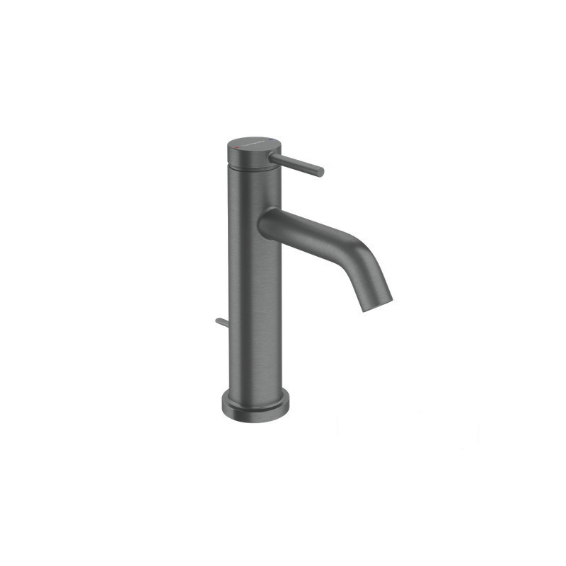 Bateria umywalkowa stojąca czarny chrom Szczotkowany Tecturis S Hansgrohe (73311340)
