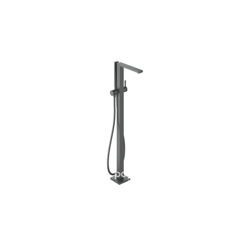 Bateria wannowa, wolnostojąca czarny chrom Szczotkowany Tecturis E Hansgrohe (73445340)