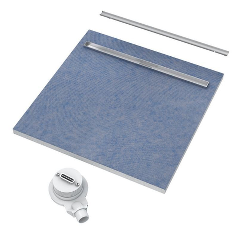 Odpływ liniowy Schedpol SLIM LUX Stabilsound 80x80 / odpływ 70cm PLATE (10.101/OLPL)